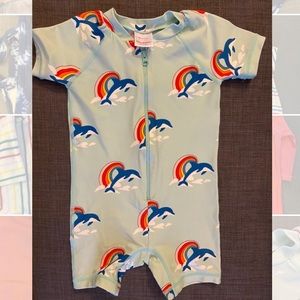 Sun block rashguard suit.